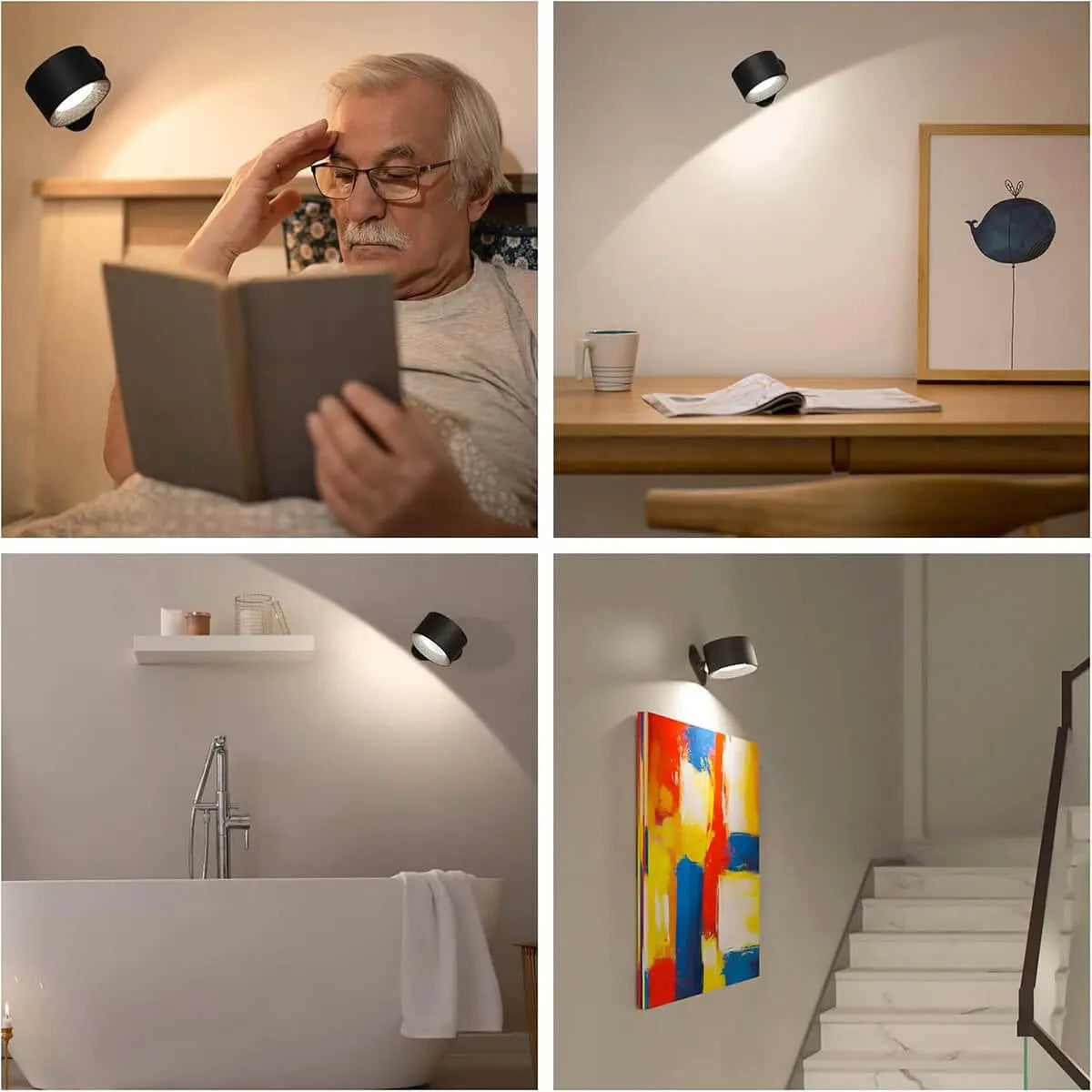 Nordic Light™ - Modern Trådlös och Uppladdningsbar Vägglampa