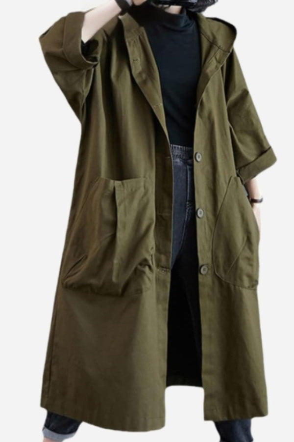 Helga™ - One Size Oversized Vattenavvisande Vindjacka