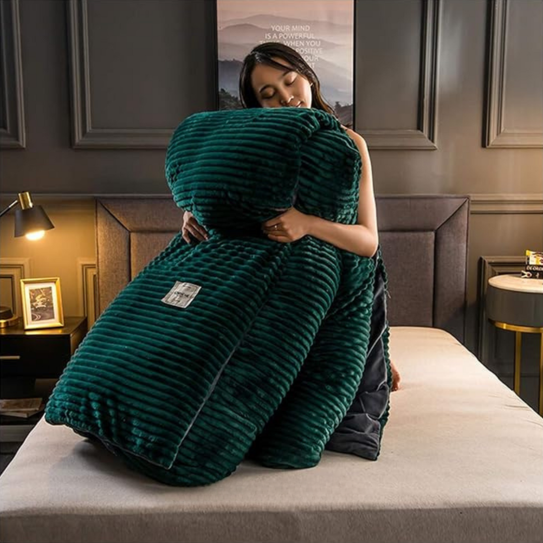 VelvetCover™ - Ultimat Komfort och Värme Fleece Påslakan för Kalla Vinternätter