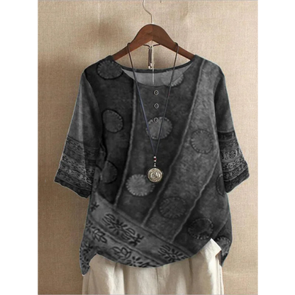 Jessica™ – Ledig och Färgglad Boho-Blus