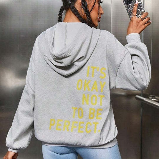 Noa™ - Ledig Långärmad Statement Hoodie
