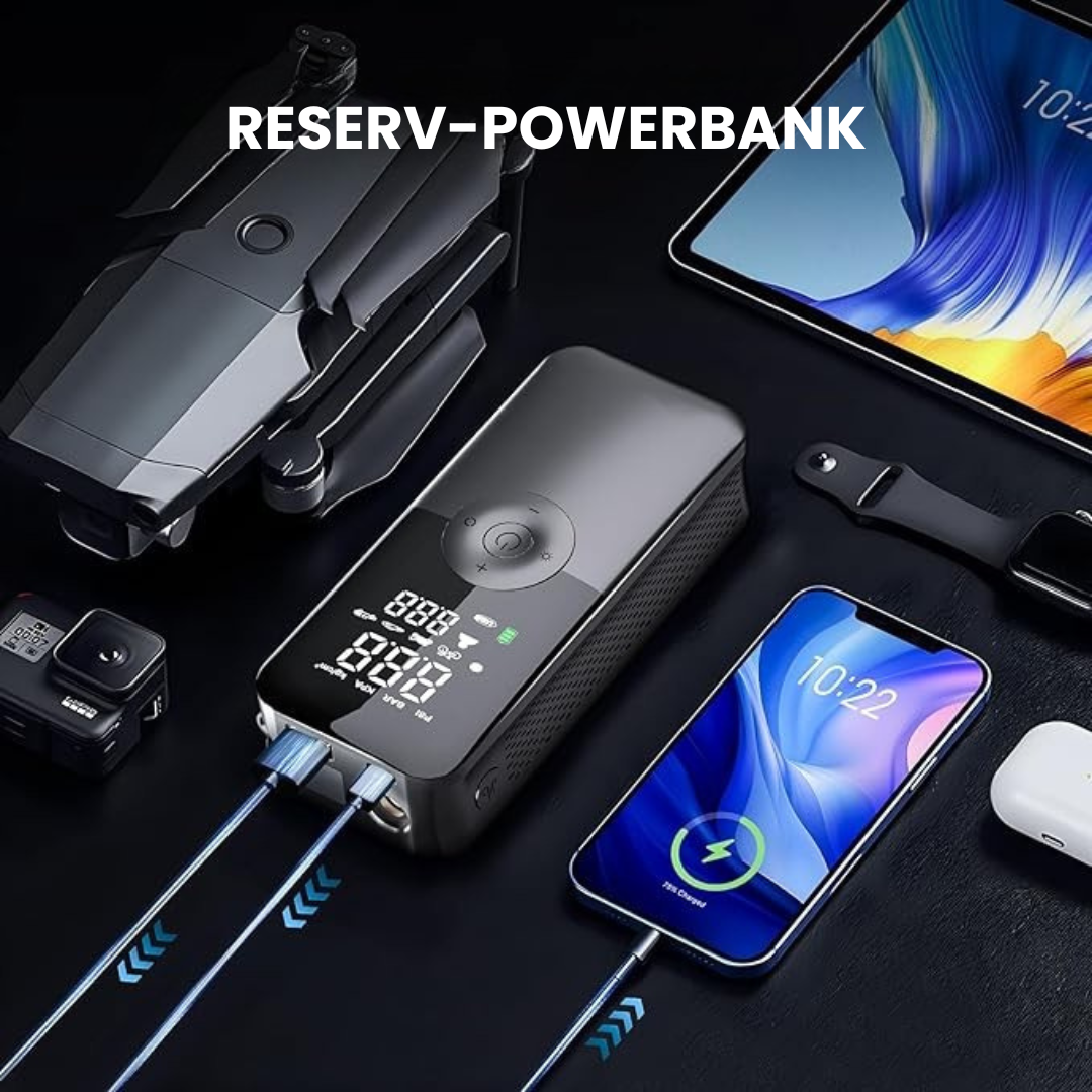 AirGuard™ - Multifunktionell Digital Luftpump och Powerbank