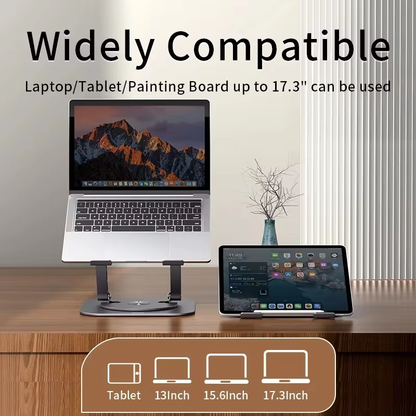 FlexiPro™ - Laptopstativ i Aluminiumlegering med Rotationsfäste