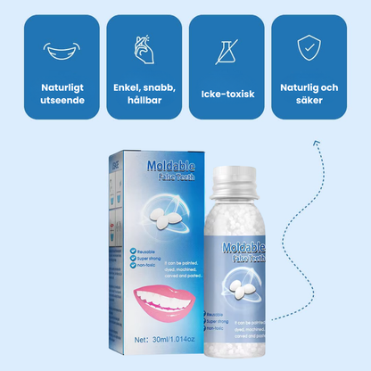 QuickFix™ – Resin Tandreparationslim för Tillfällig Fyllning av Gap och Säker Tandreparation