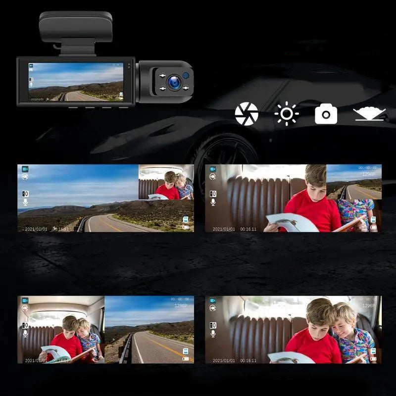 DualSight™ - Dashcam Med Fram- och Bakkamera