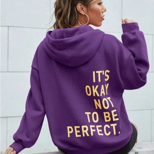 Noa™ - Ledig Långärmad Statement Hoodie