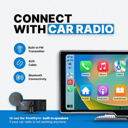 RoadSync™ - 10-Tums Bil DVR Carplay Auto Dashcam