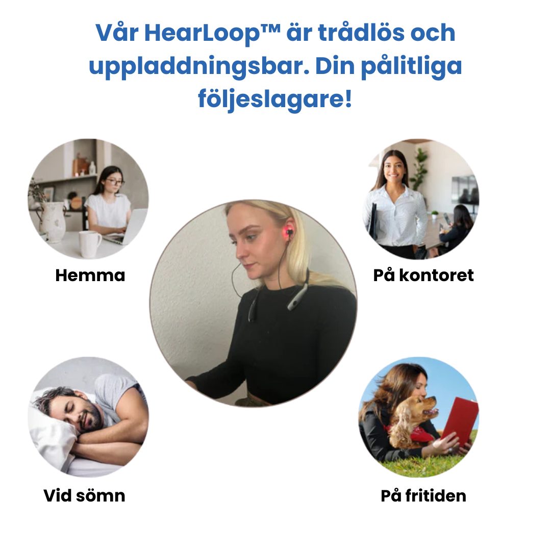 HearLoop™ - Halsburet Hörapparat Hörlurar För Öron- Och Näsvård