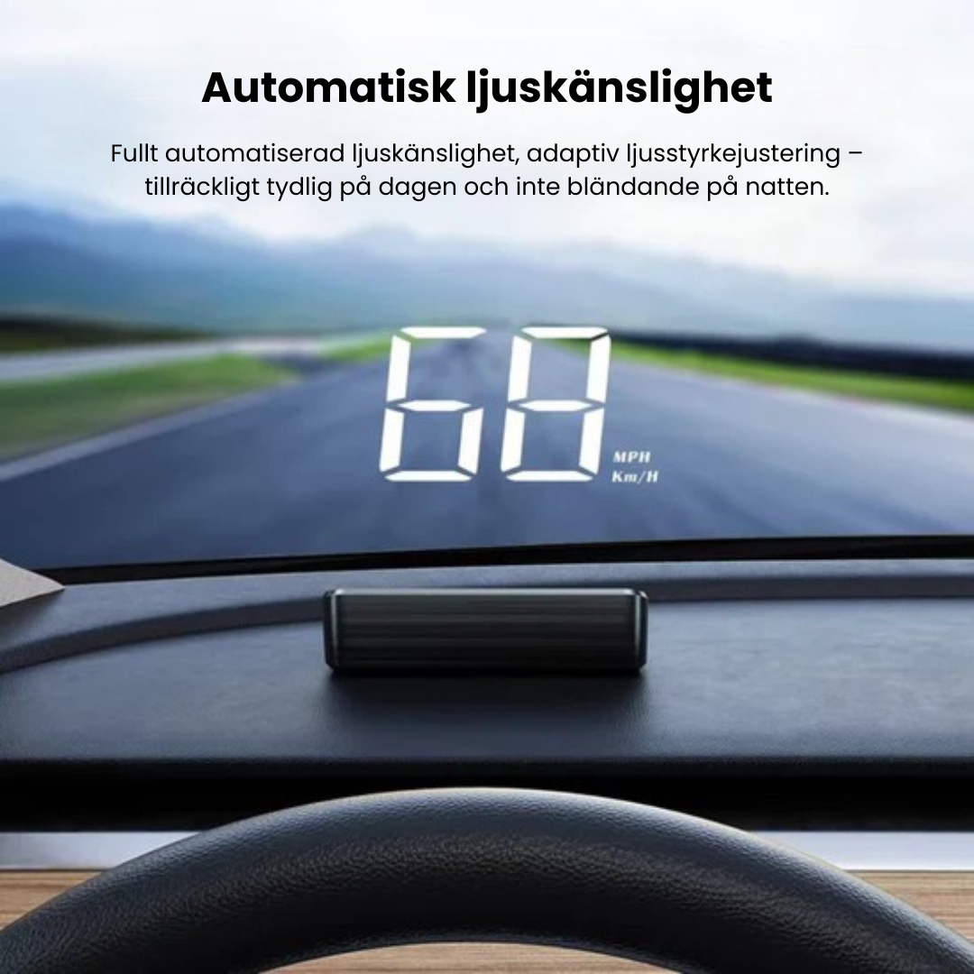 SpeedView™ - Head Up Display Hastighetsmätare