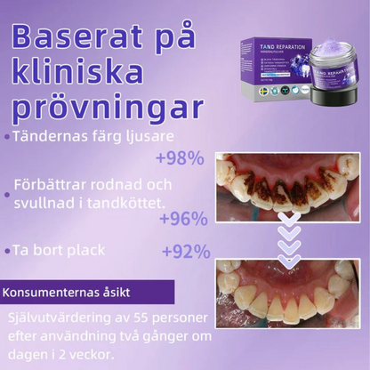 DentaPure™ - Mineral Restaurerande Tandpulver - Rekommenderad av Svenska Tandläkarförbundet