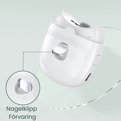 ClipMate™ - Uppladdningsbara Mini Elektriska Nagelklippare Med Ljus