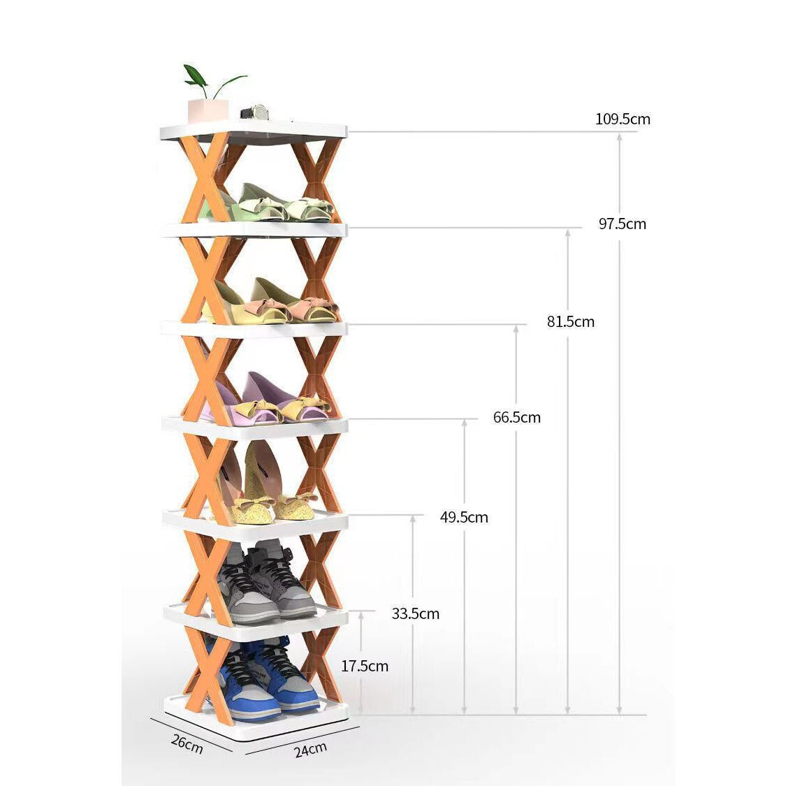 ShoeTower™ - Fällbar Och Flerlagrig Skohylla