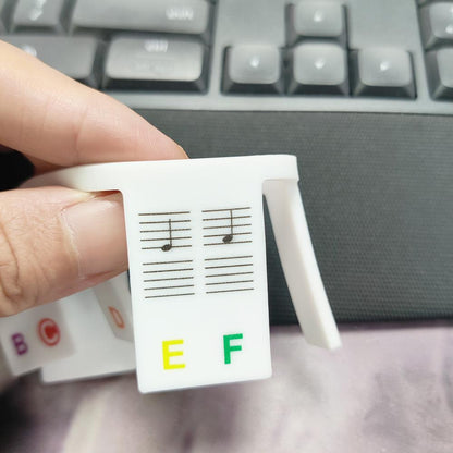 KeyGuide™ - Avtagbara Silikonetiketter för Piano och Keyboard