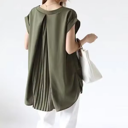 Theresa™ - Elegant V-ringad Sommarblus med Lös Passform