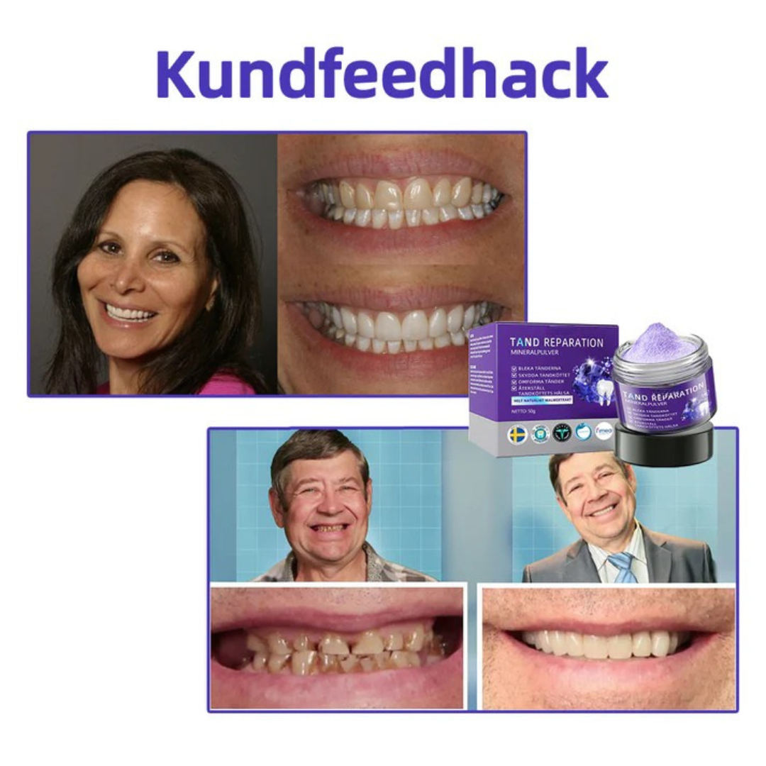 DentaPure™ - Mineral Restaurerande Tandpulver - Rekommenderad av Svenska Tandläkarförbundet