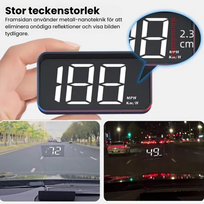 SpeedView™ - Head Up Display Hastighetsmätare
