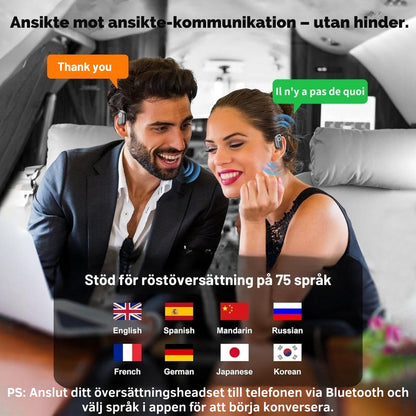 LinguaSync™ - Multifunktionella Hörlurar För iOS & Android Med Språköversättning