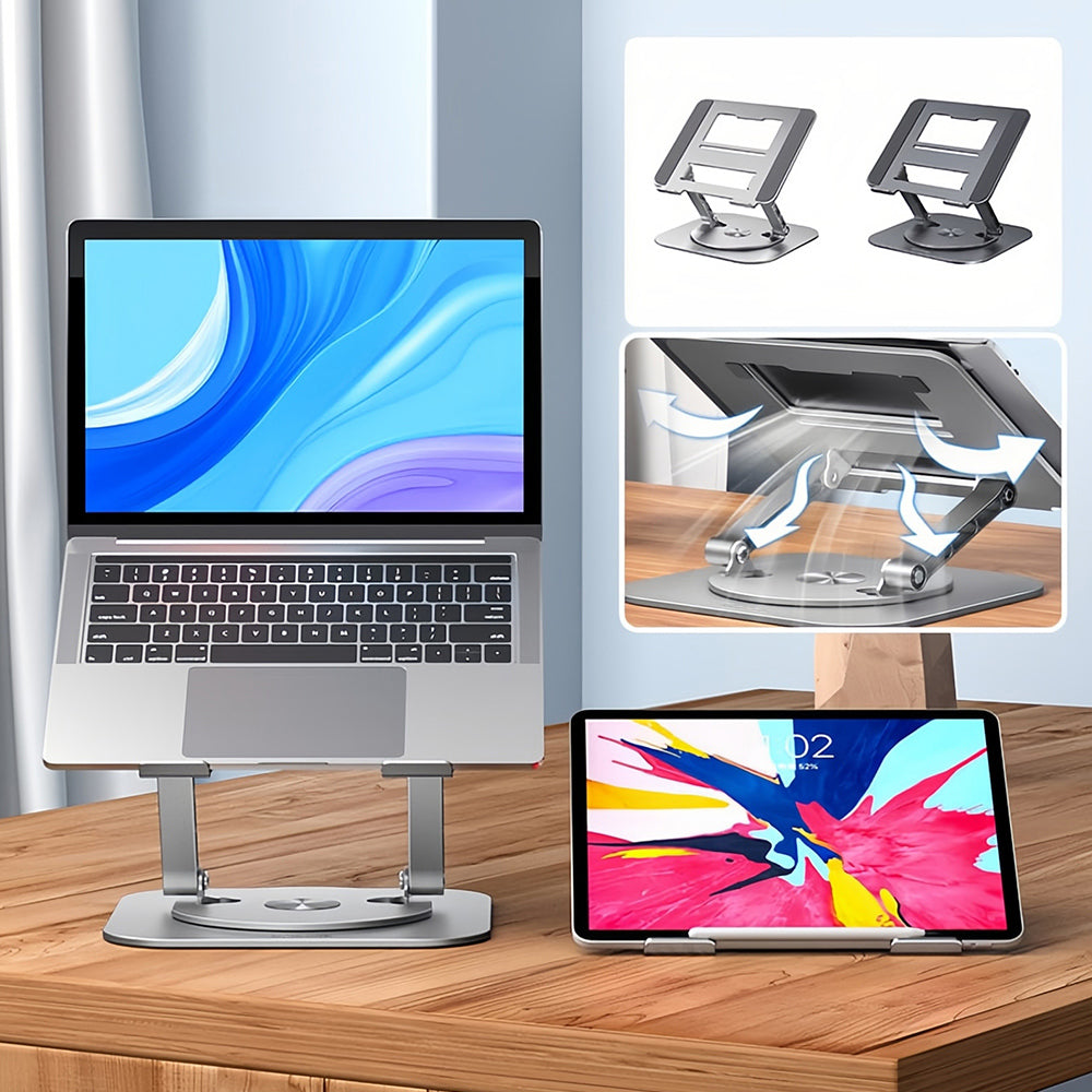 FlexiPro™ - Laptopstativ i Aluminiumlegering med Rotationsfäste