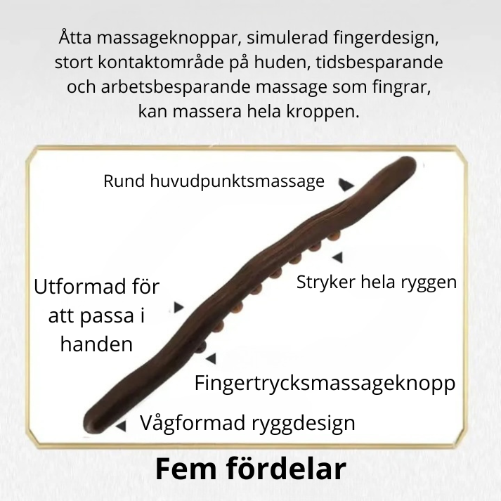 Gua Sha™ - Traditionell Träkulsterapi Massager För Modern Vård
