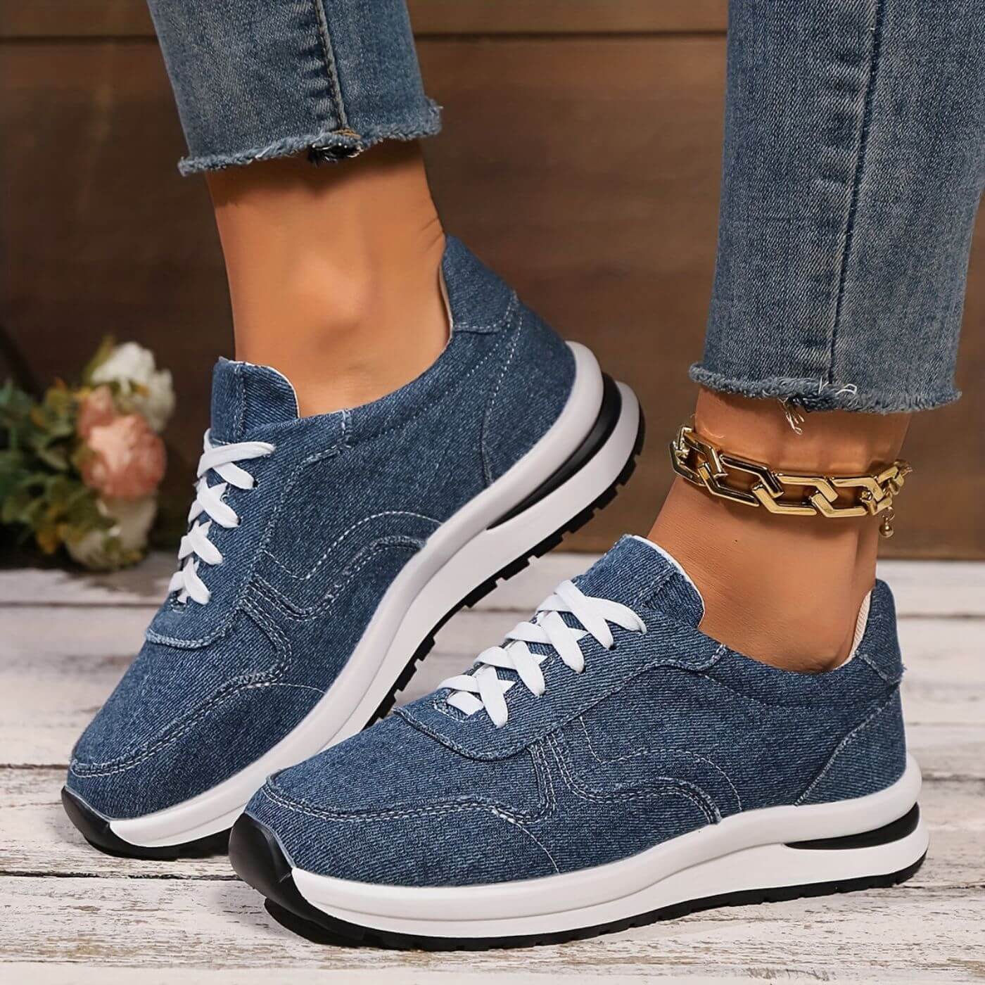Angela™ - Stilrena Ortopediska Sneakers Med Tjock Sula