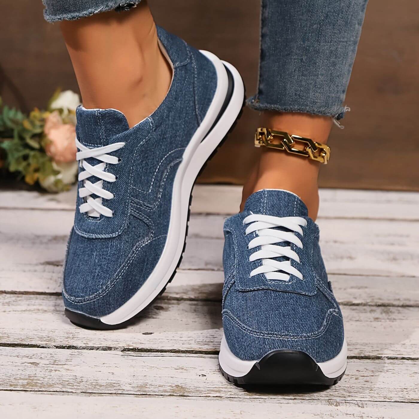 Angela™ - Stilrena Ortopediska Sneakers Med Tjock Sula
