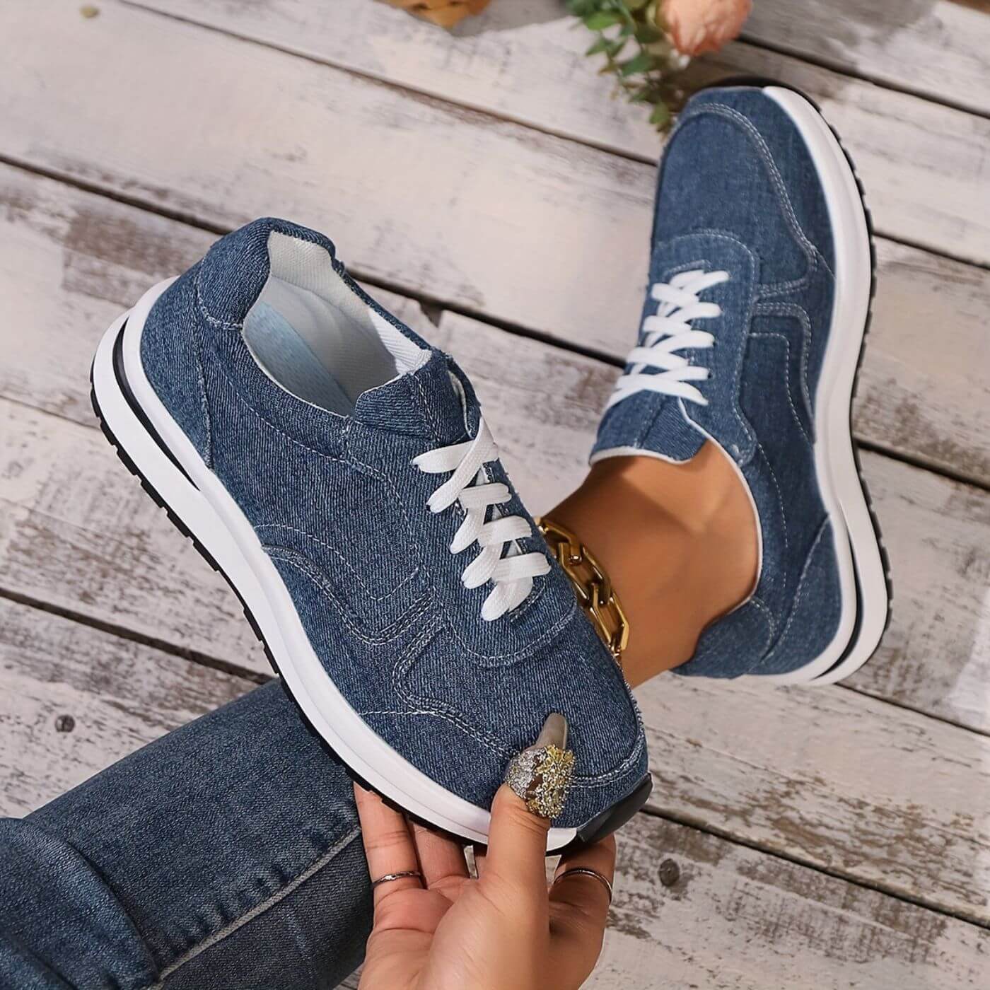 Angela™ - Stilrena Ortopediska Sneakers Med Tjock Sula