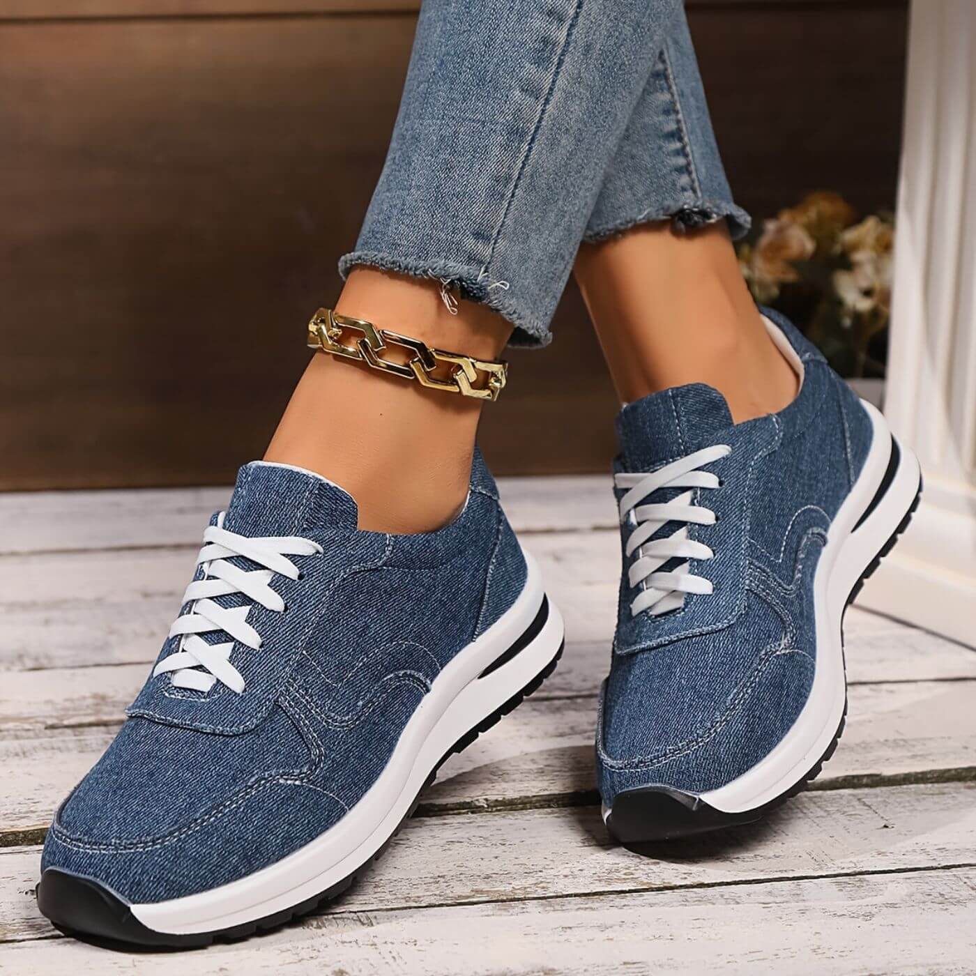 Angela™ - Stilrena Ortopediska Sneakers Med Tjock Sula