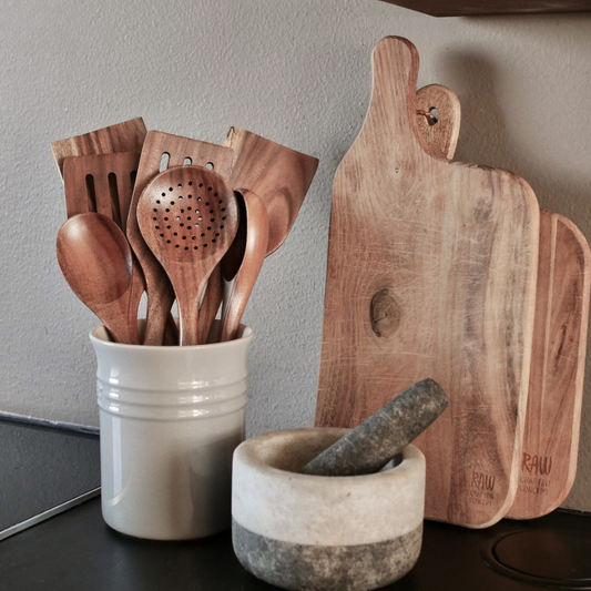 NordWood™ - 100 % Trä Och Skandinavisk Design Kökset (5 stycken)