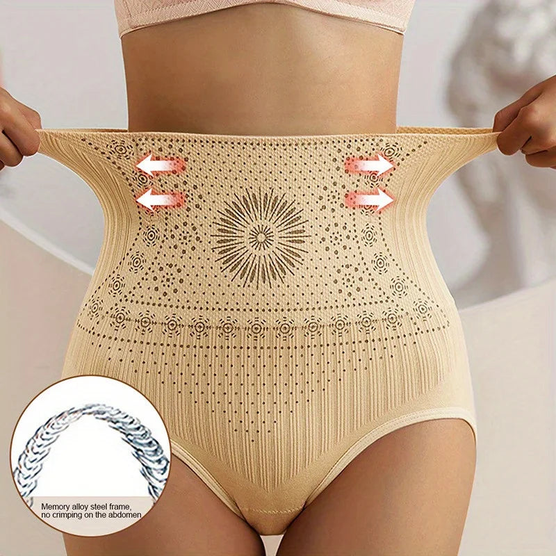 SlimFit™ - 6-pack Andningsbara & Bekväma Höga Trosor med Magstöd