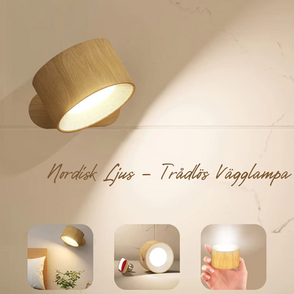 Nordic Light™ - Modern Trådlös och Uppladdningsbar Vägglampa