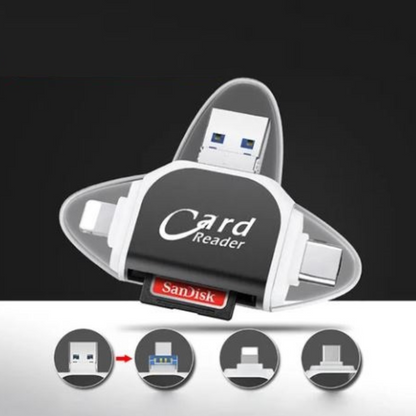 CardLink™ - Multi-Port 4 i 1 Universell SD TF Kortläsare