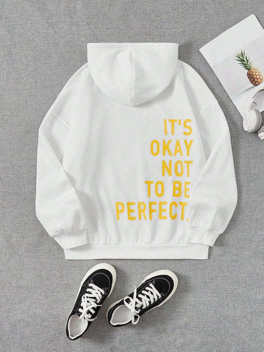 Noa™ - Ledig Långärmad Statement Hoodie
