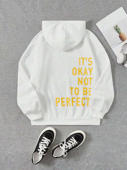 Noa™ - Ledig Långärmad Statement Hoodie