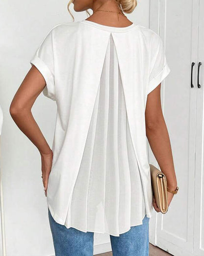 Theresa™ - Elegant V-ringad Sommarblus med Lös Passform
