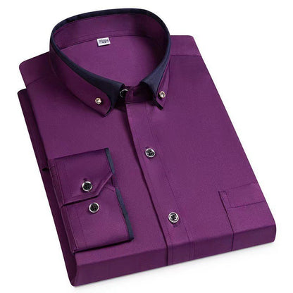 Patrik™ - Smart Casual Långärmad Skjorta För Män