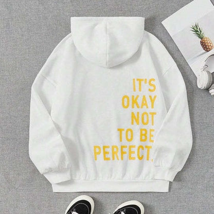 Noa™ - Ledig Långärmad Statement Hoodie