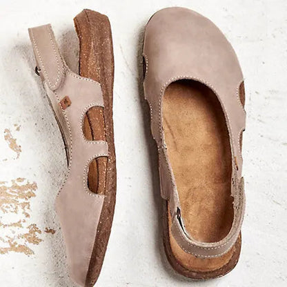 Brigitte™ - Bekväma och Stötdämpande Sandaler med Låg Klack