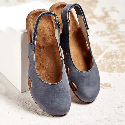 Brigitte™ - Bekväma och Stötdämpande Sandaler med Låg Klack