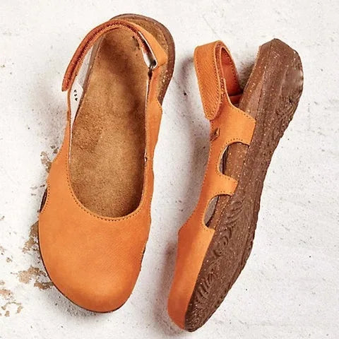 Brigitte™ - Bekväma och Stötdämpande Sandaler med Låg Klack