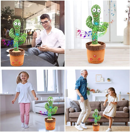 CactiTalk™ - Kaktus Interaktiv Leksak - Upprepar Ord Och Sjunger Med