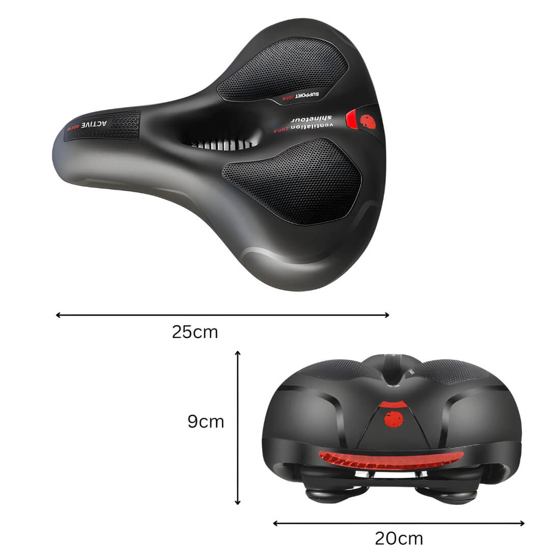 AirRide™ - Hålig Andningsbar Cykelstötabsorberande Sadel