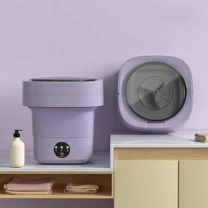 WashMate™ - 8L Bärbar och Hopfällbar Tvättmaskin Med Centrifugtork