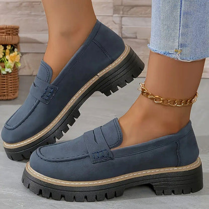 Emilia™ - Bekväma Chunky Loafers med Plattform