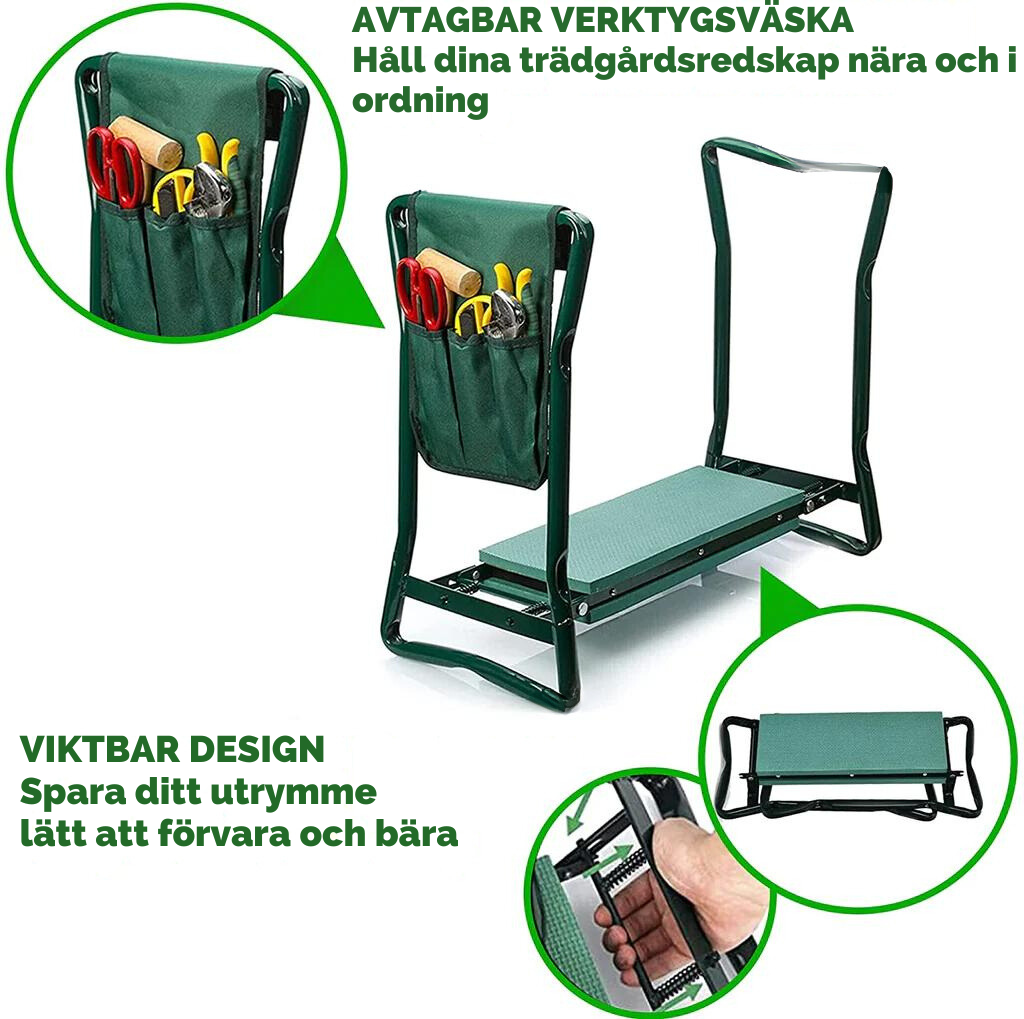 KneeSit™ - Multifunktionell Knästående och Sittande Stol
